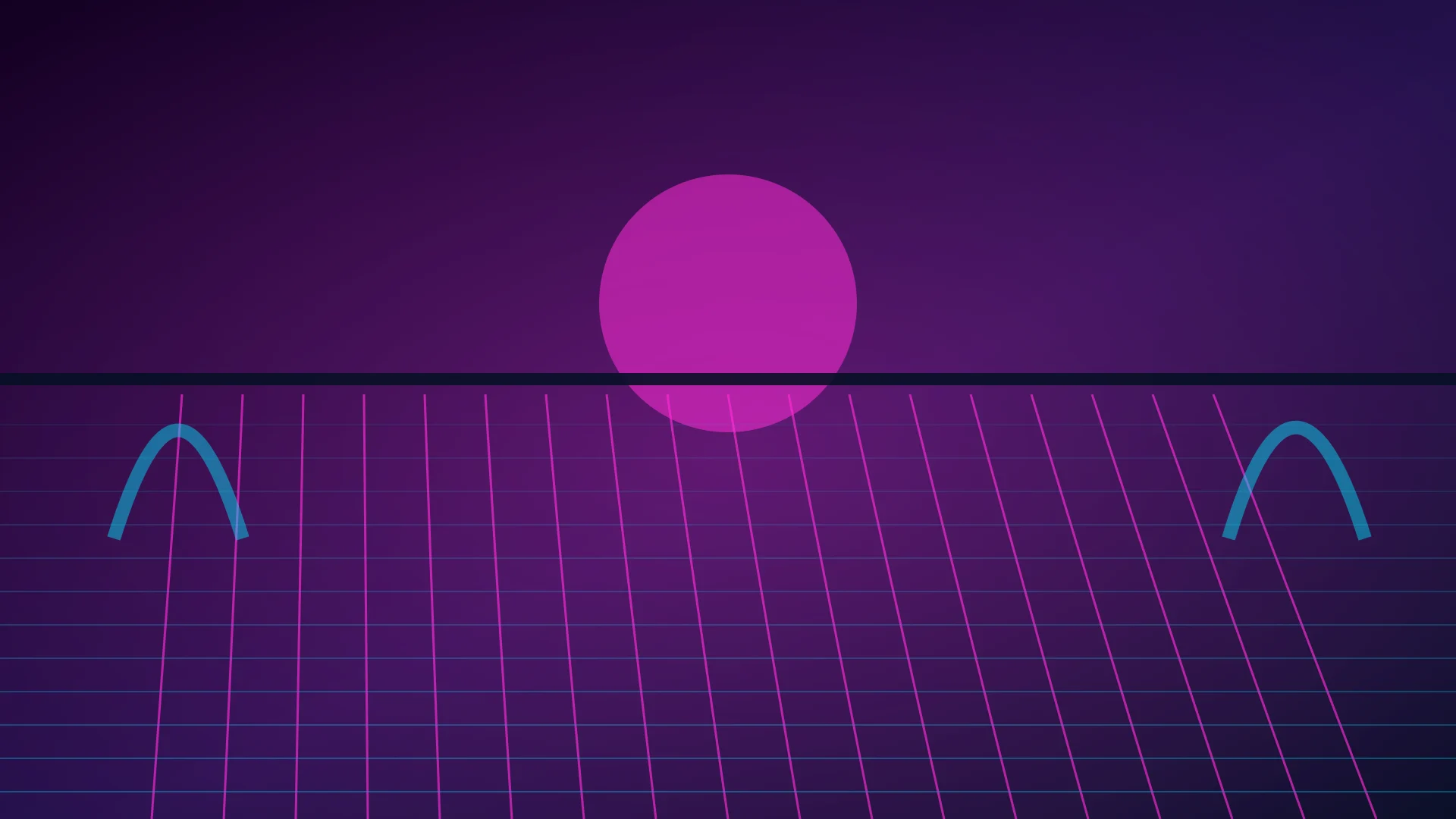Synthwave focus vibe background
